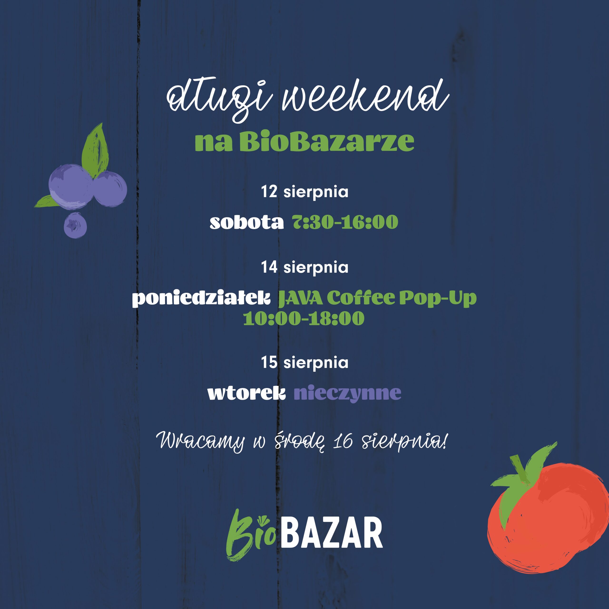 Długi weekend na BioBazarze